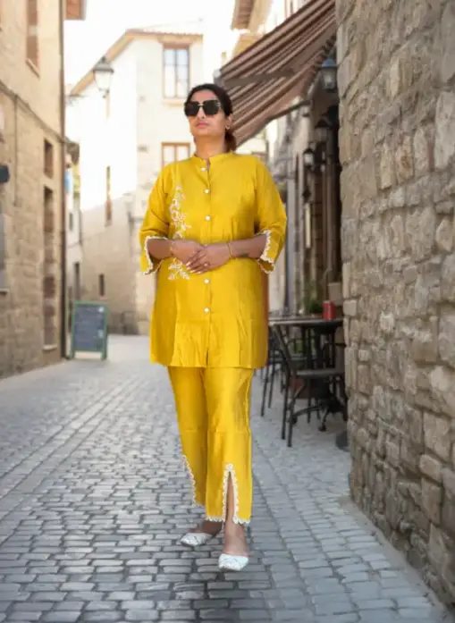 CO-ORD SET( mustard yellow)