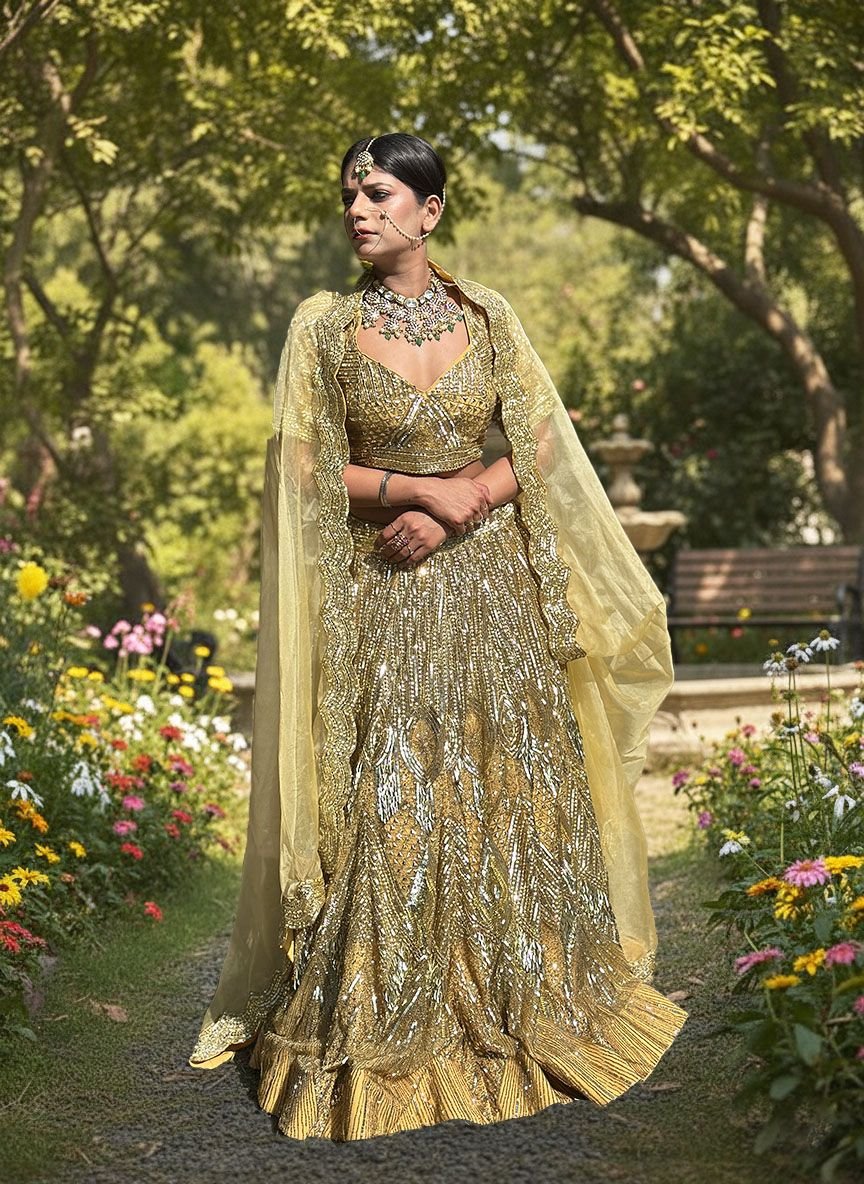 Golden Lehenga