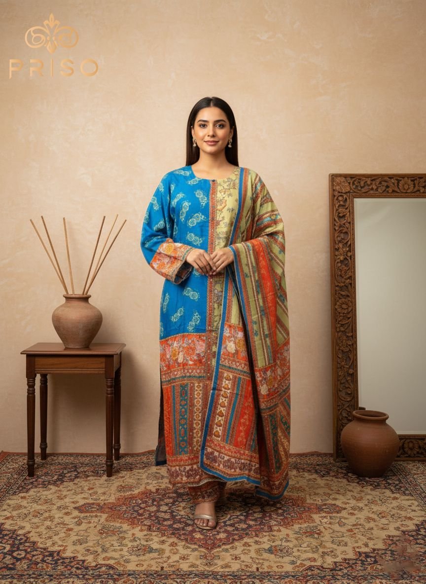 Printed Luxury Pakistani Lawn Unstitched Piece Suit