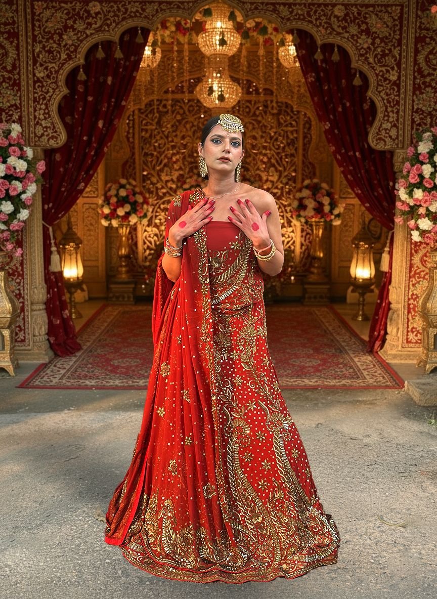 Royal Bridal Red Lehenga